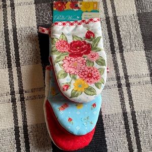 Pioneer woman sweet rose mini oven mitts 2 pack